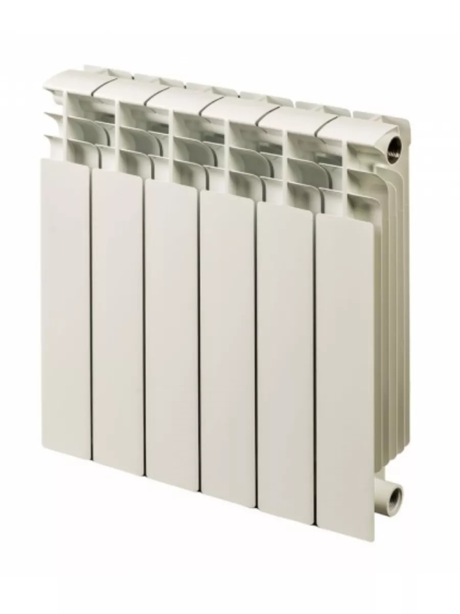 Радиатор биметаллический STOUT TITAN 500 12 секций боковое подключение (белый RAL 9016)
