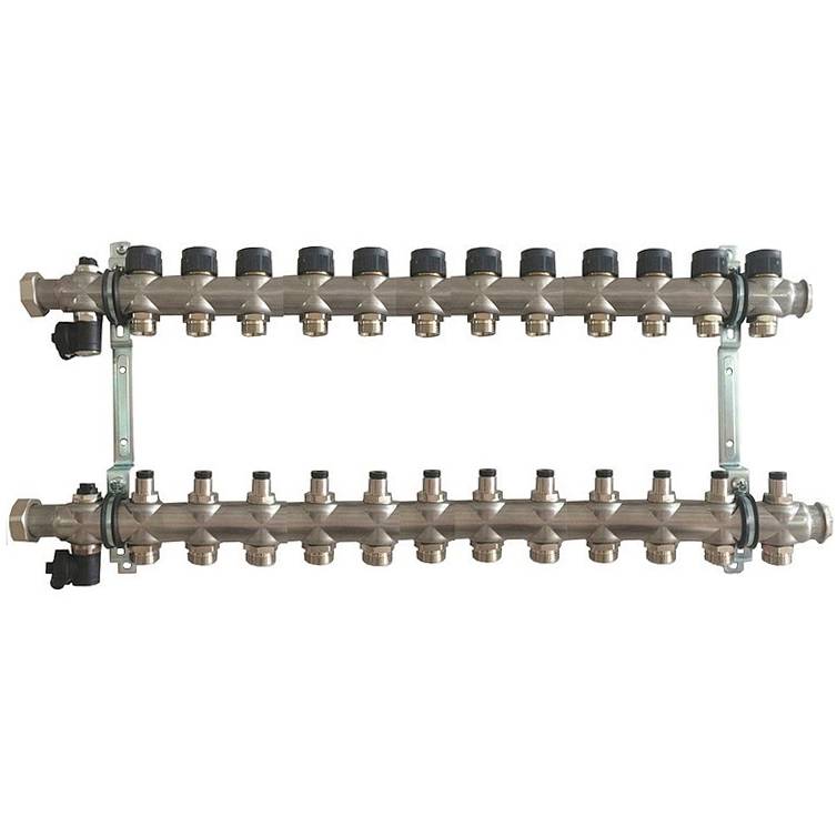 OVENTROP Группа коллекторная Oventrop "Multidis SF 12" со встроенными регулирующими вставками на 12