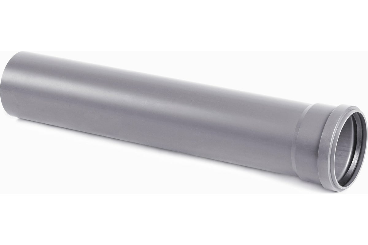 Труба канализационная Хемкор НПВХ Дн50х3,2 L=2,0м для внутренней канализации (серая)