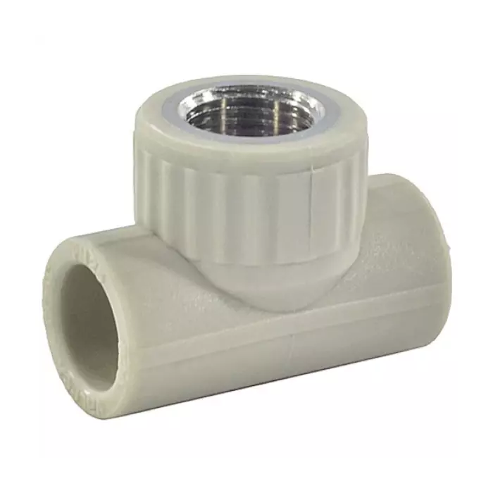 Тройник комбинированный VALFEX PP-R Dn20х1/2" ВР (серый)