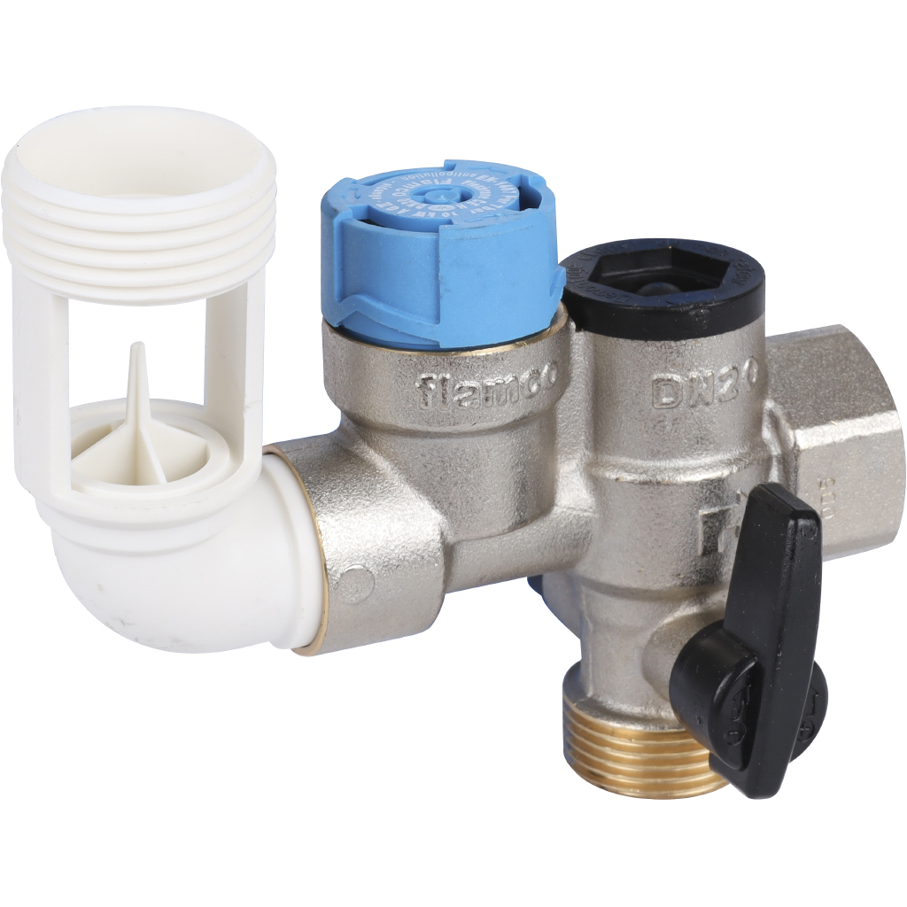 Группа безопасности бойлера Flamco Flexbrane CE-H 3/4 гориз. 3/4" F x 3/4" M x 1" M