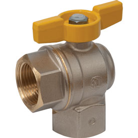 Кран шаровой Giacomini 1/2" ВР угловой полнопроходной (для газа)