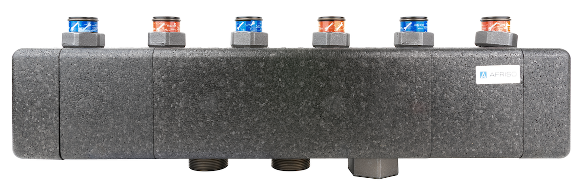 Коллектор Afriso KSV 125-3, до 160 кВт, 7 м³/ч, для 3 насосных групп