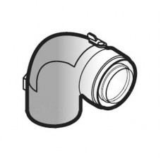 Колено De Dietrich 80/125 мм с лючком для ревизии PPS/ALU DY875