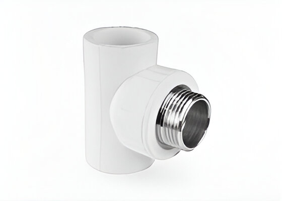 Тройник комбинированный VALFEX PP-R Dn25х3/4" НР (белый)