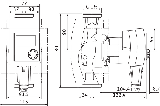 Циркуляционный насос Wilo Stratos PICO-Z 25/1-6