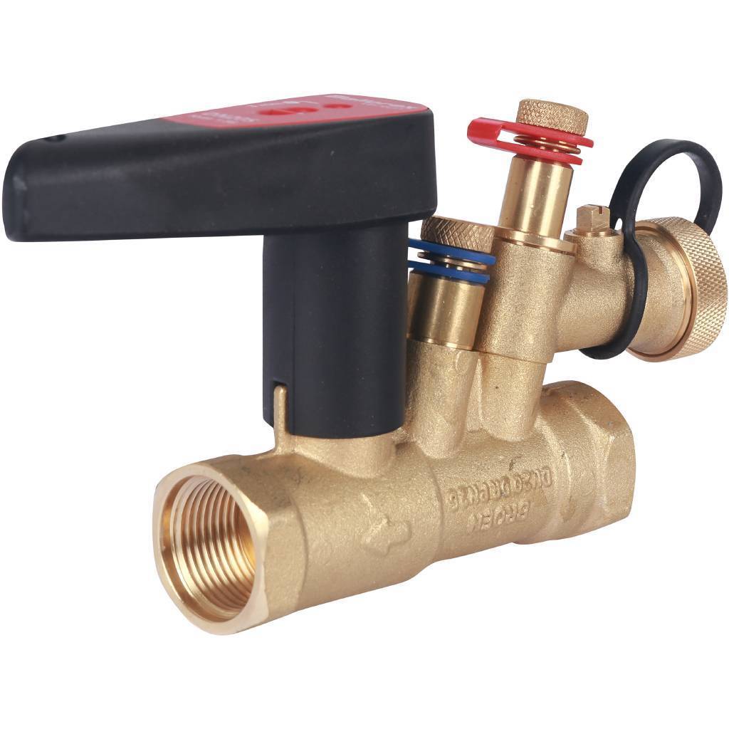 Клапан балансировочный BROEN Venturi FODRV DN20 PN25 Kvs=2,82 м3/ч ручной с дренажем 4455000S-001003