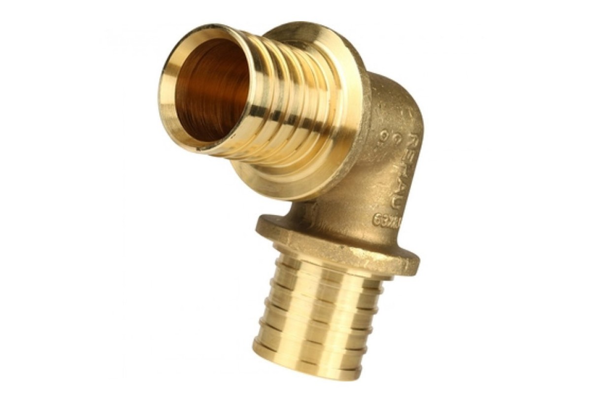 Угольник 90° ELSEN Ø 25 — 3/4" Н, латунь