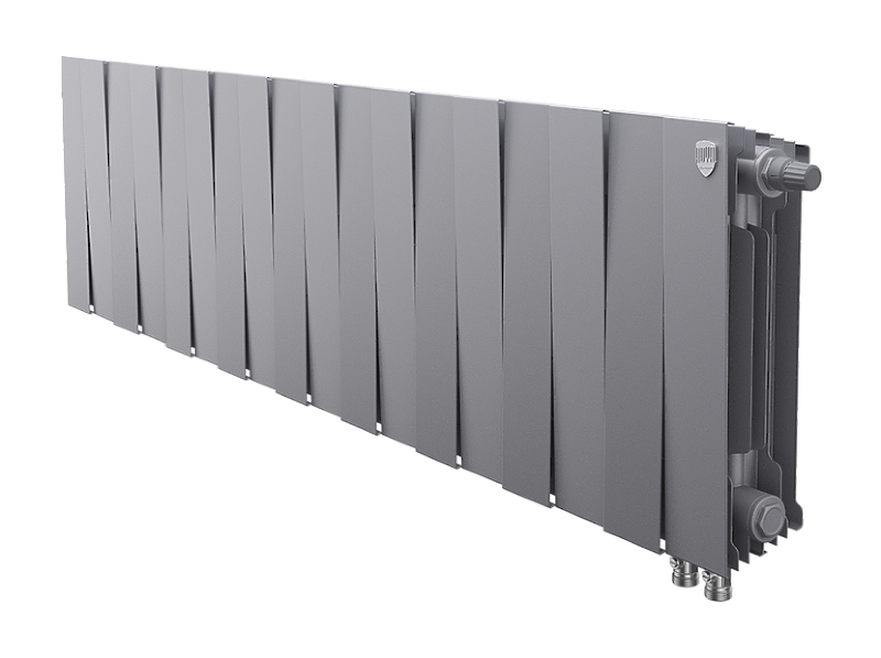 Радиатор биметаллический Royal Thermo PianoForte 300 /Silver Satin VDR x 18 секций