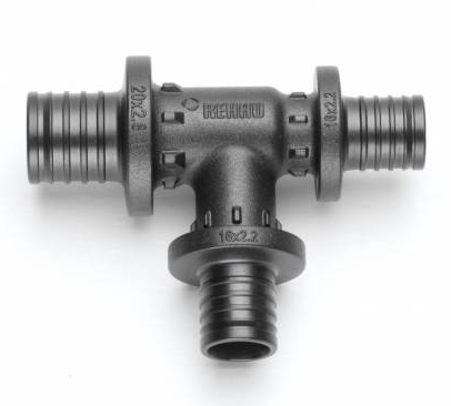 REHAU RAUTITAN Тройник с уменьшенным боковым и торцевым проходами 40-32-32 PX