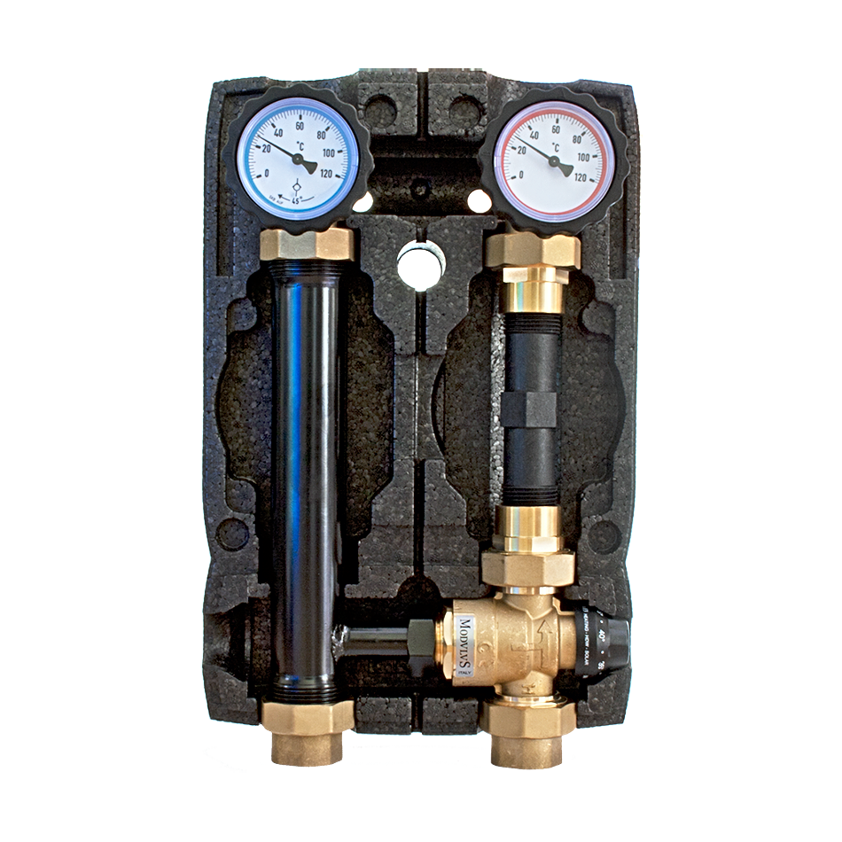 Насосная группа HOOBS DN25 без насоса (с термосмесителем)