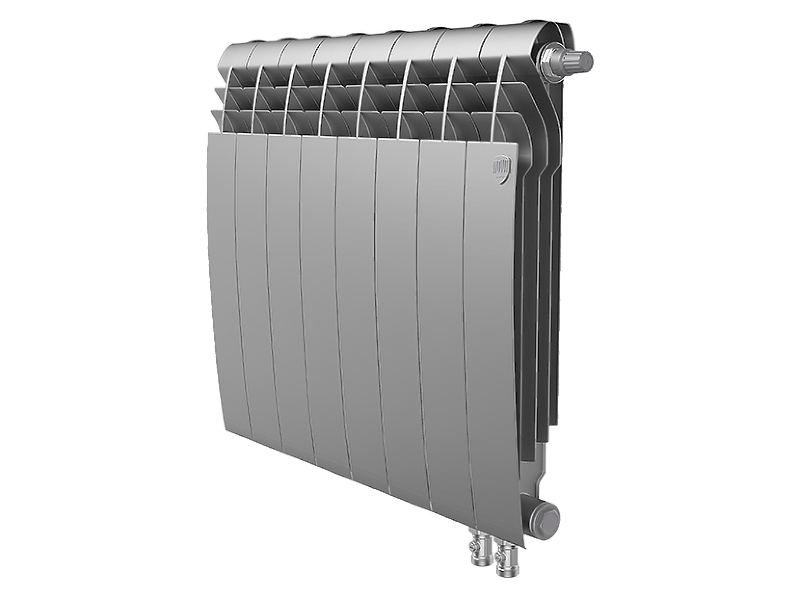 Радиатор биметаллический Royal Thermo BiLiner 500 /Silver Satin VDR x 8 секций