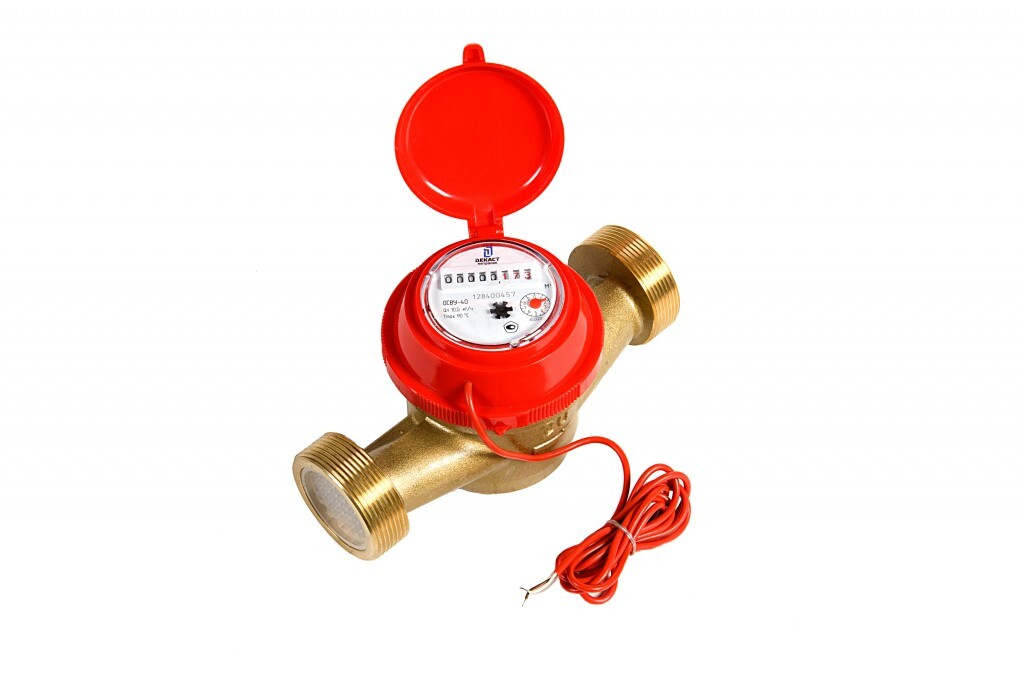 Счетчик воды универсальный Декаст Нептун ОСВУ-40 ДГ1 Ду40 Ру16 Qn=10 м3/ч 120°С L=190мм резьба имп.