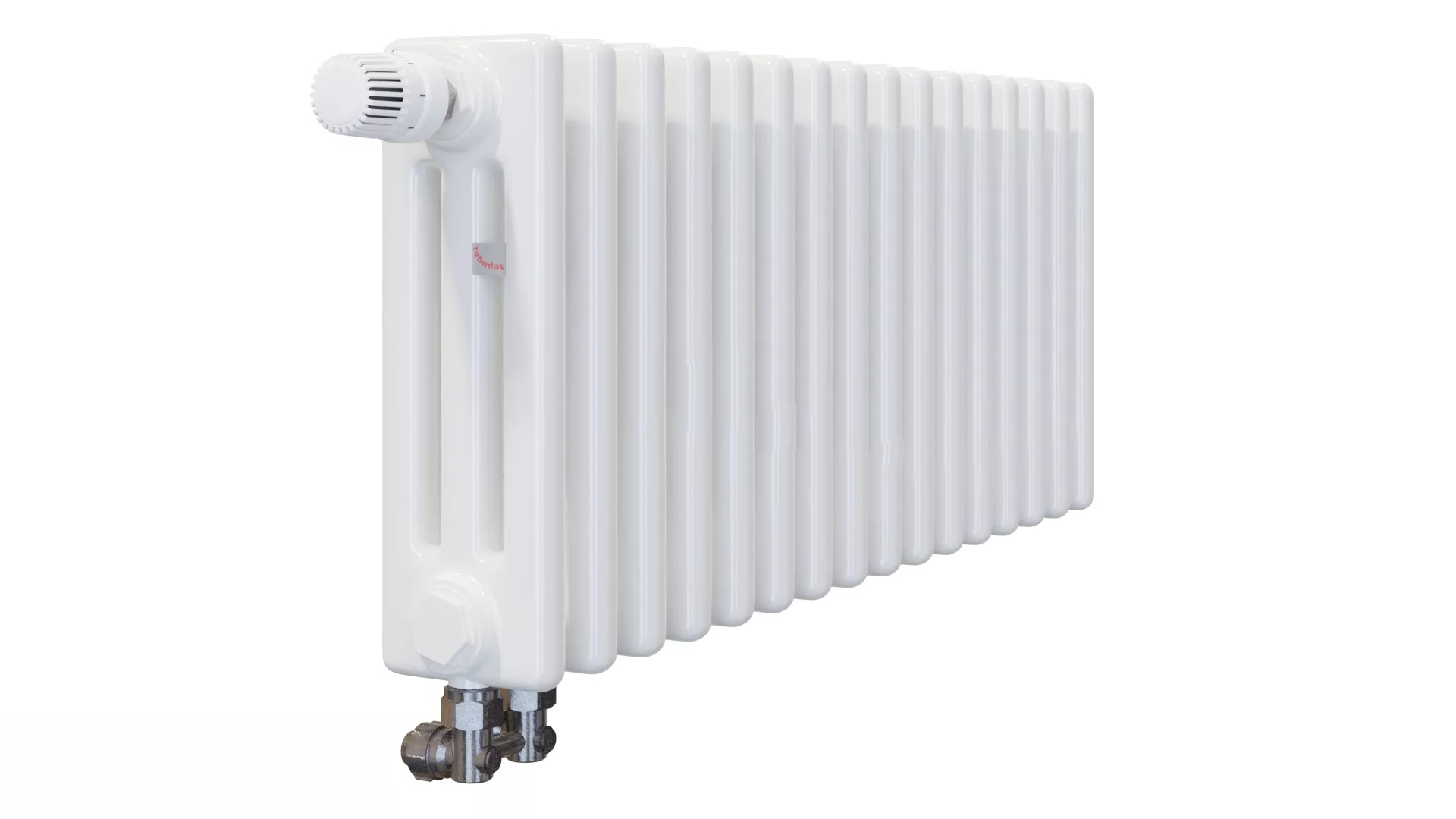 Радиатор трубчатый Zehnder Charleston Completto модель 3030 16 секций со встроенным вентилем