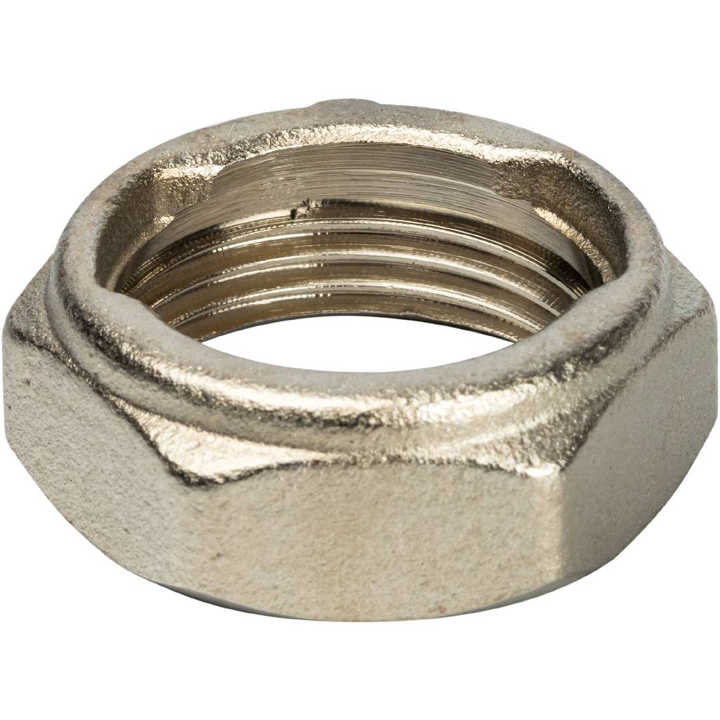 STOUT Разъемное соединение с плоским уплотнением и обратным клапаном (никелированное 1")