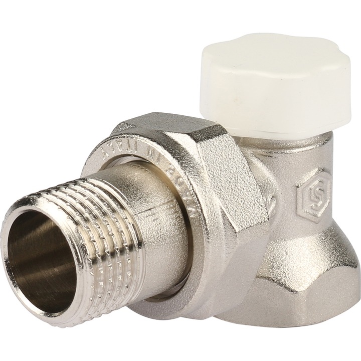 STOUT SVL Клапан запорно-балансировочный (угловой 1/2")
