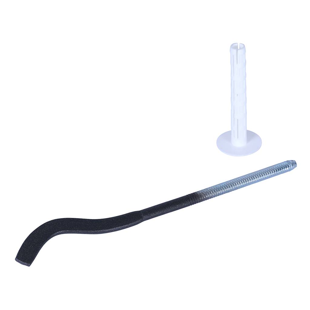 Кронштейн Global с дюбелем 195 мм (черный)