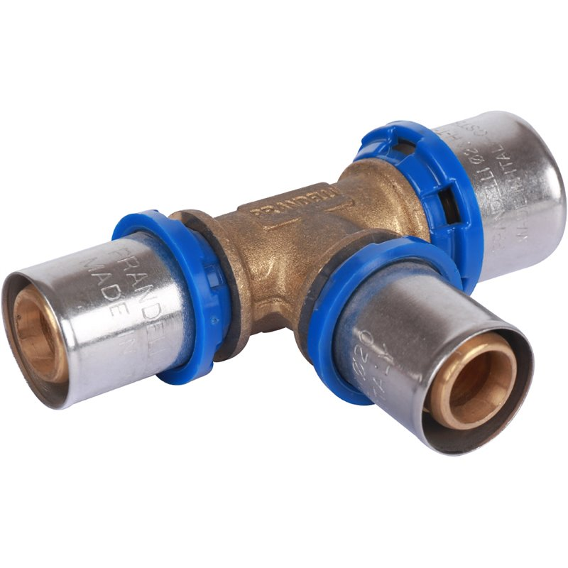 Тройник переходной Prandelli Multyrama 26.3х20,2х20,2 профиль H, TH, U для металлопластиковых труб