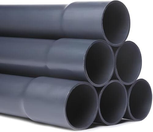 Труба Aquaviva НПВХ 100 SDR13,6 Дн32х2,4 Ру16 L=3м раструбная напорная под клеевое соединение серый