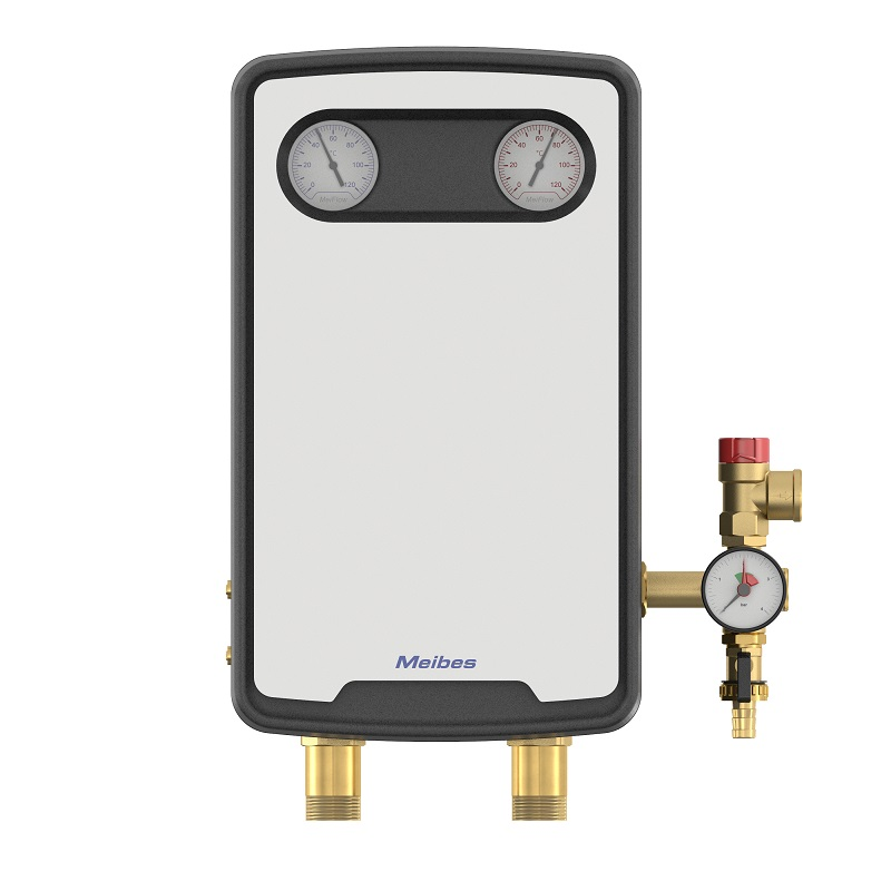 Насосная группа Meibes MeiFlow TOP S UC-SD DN25 с теплообменником 20 пластин, без насоса (правое)