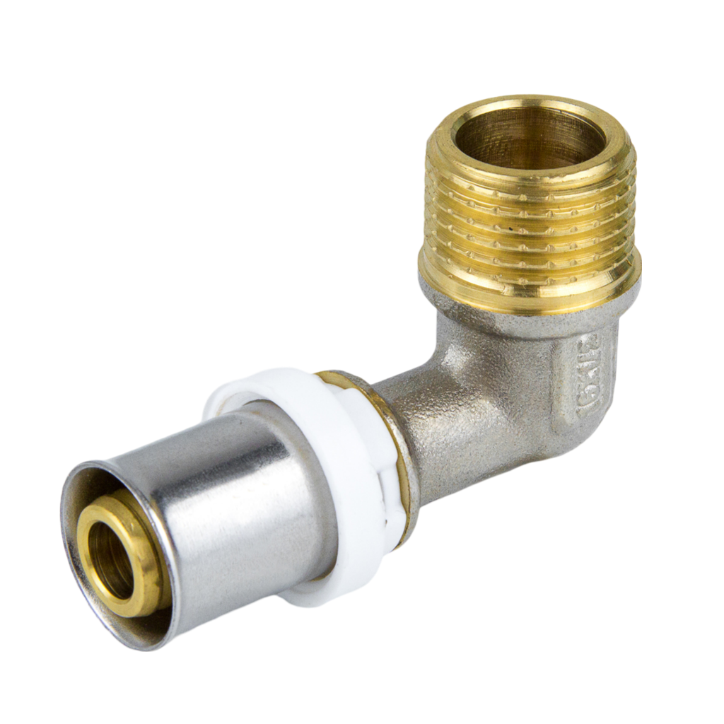 Угольник 90° Aquasfera 8006 МП Дн26х3/4" НР/пресс ГОСТ 32415-2013