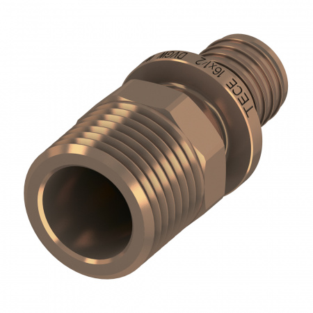 Соединение прямое TECE TECEflex 25х3/4 с ниппелем наружная резьба (бронза)