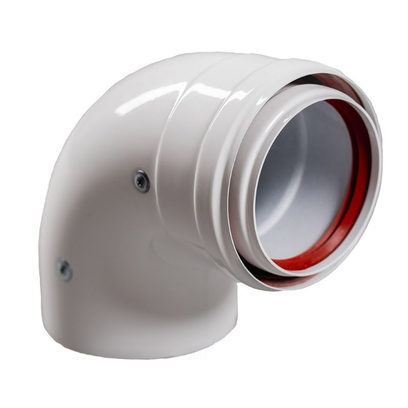 Отвод Baxi 90° DN80 эмалированный для труб с изоляцией