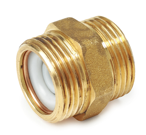 Ниппель Giacomini R189V Ду20 НР со встроенным обратным клапаном