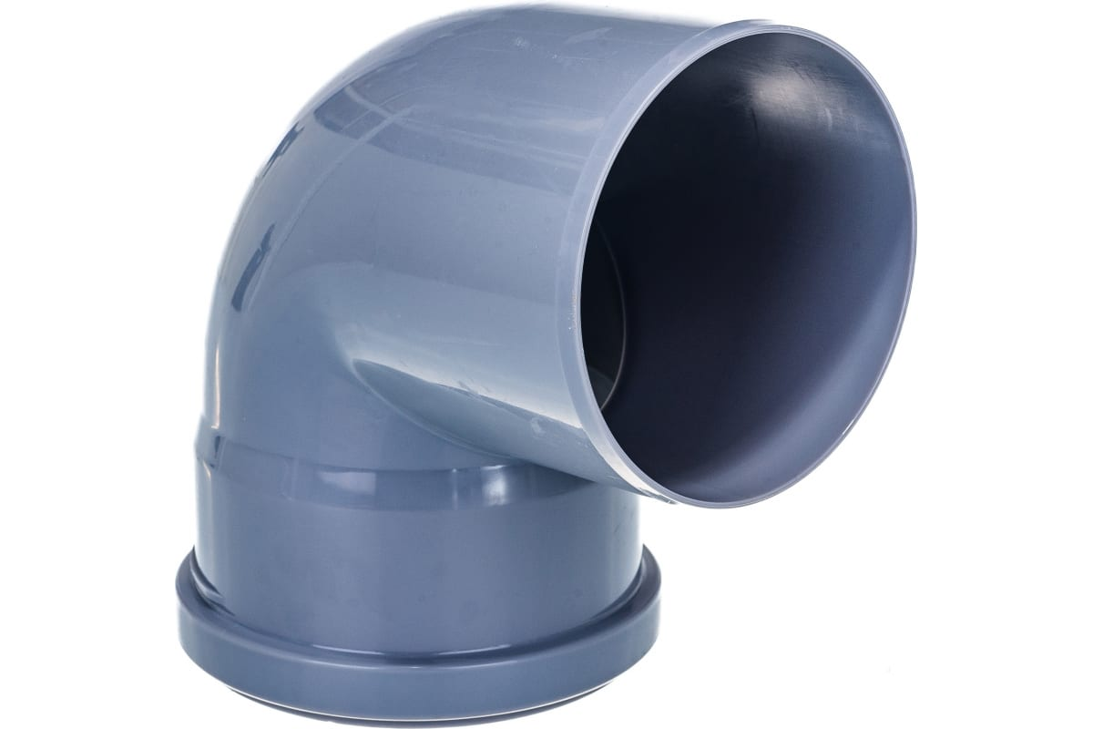 Отвод РосТурПласт PP-H Дн110х87° внутренняя канализация (серый)