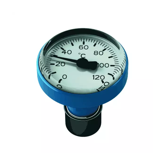 Термометр Giacomini R540F 120°С для рукояток шаровых кранов R749F (синий)