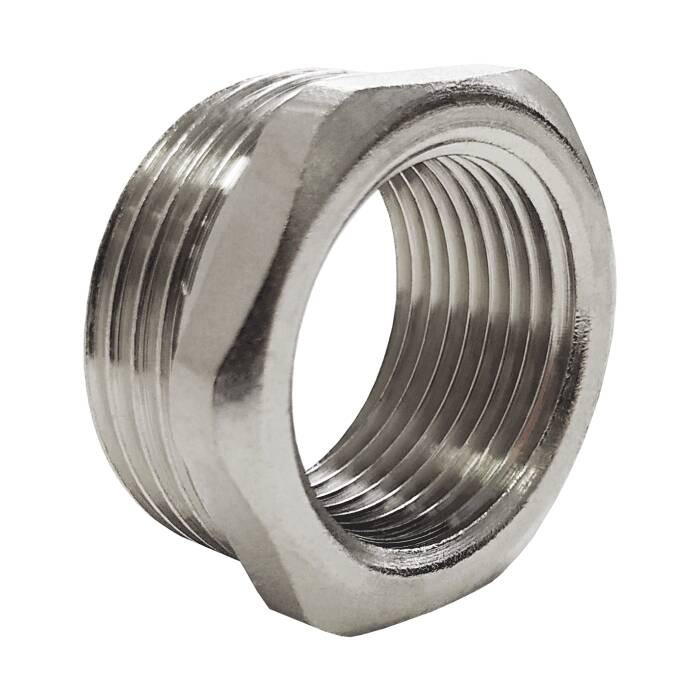 Футорка VALFEX Ду20х15 НР/ВР (никелированная)