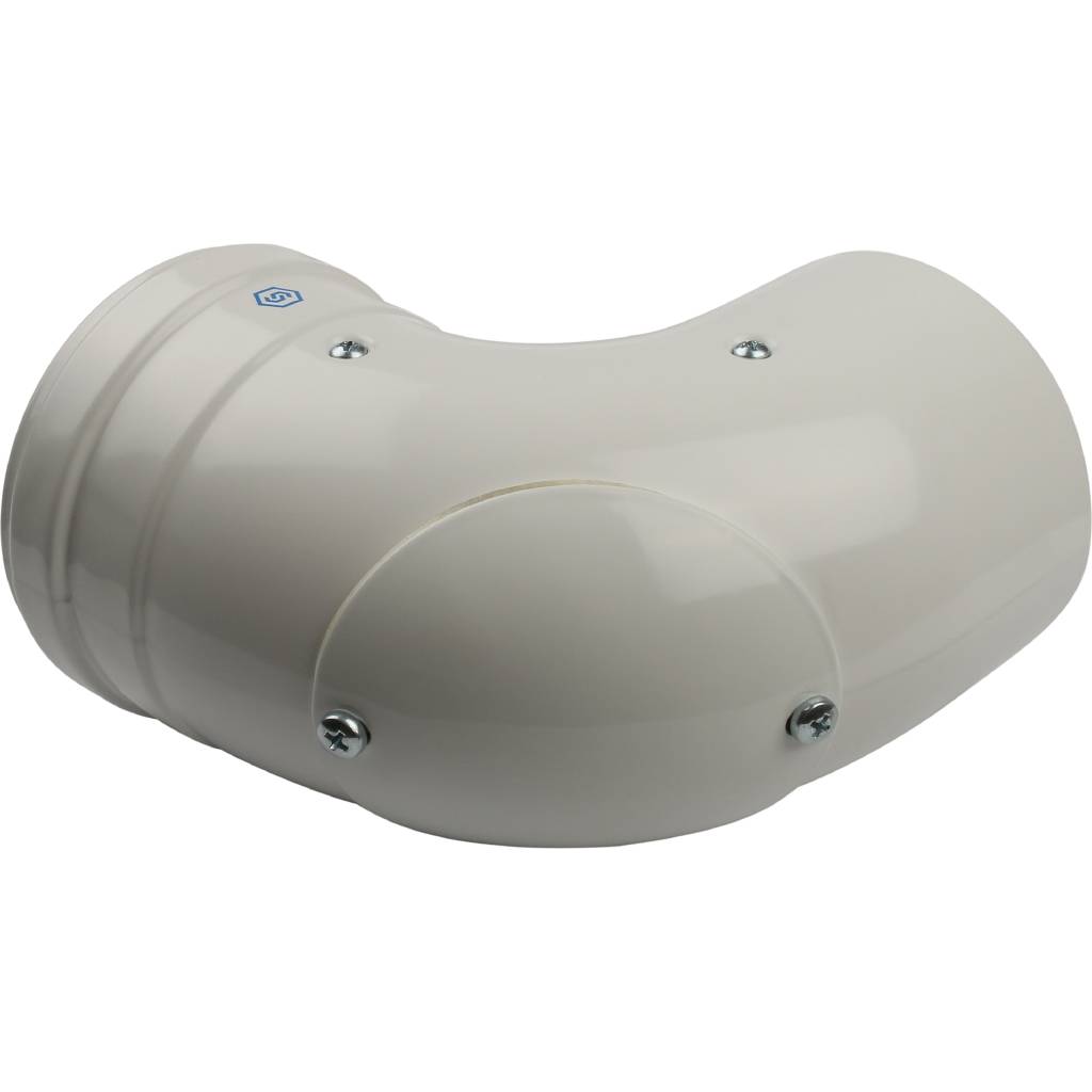 Угол STOUT 90° DN60/100 м/п конденсац. с инспекционным окном PP-FE