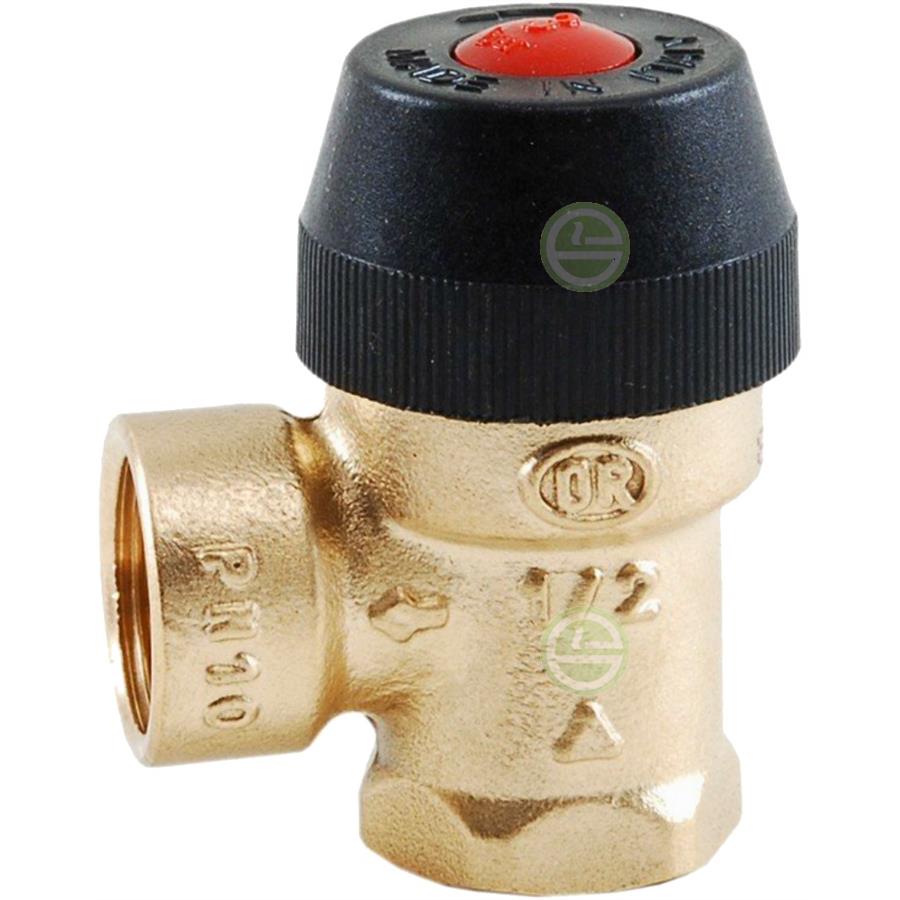 Мембранный предохранительный клапан ELSEN, подключение ВВ 1/2" — 3/4" (3 бар)