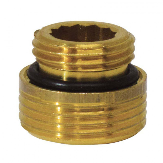 Ниппель HOOBS 1/2" x 3/4" с плоским торцом (комплект 2шт)