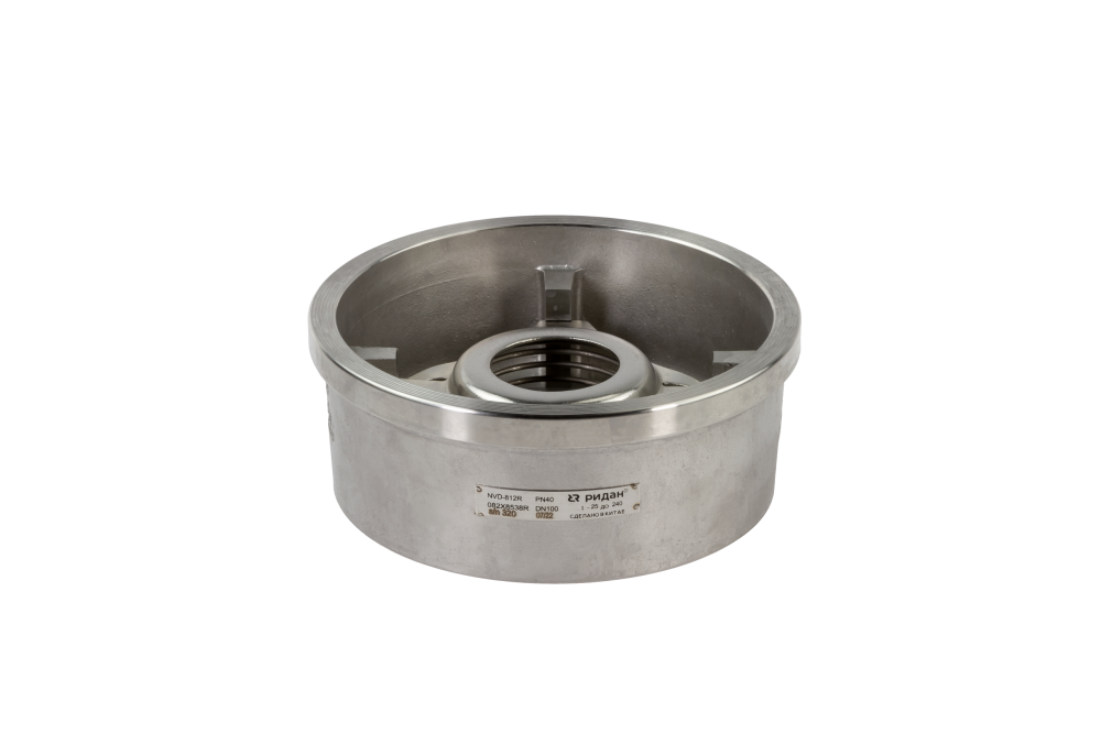 Клапан обратный Ридан NVD-812R DN150 PN40 пружинный межфланцевый (диск - нержавеющая сталь)