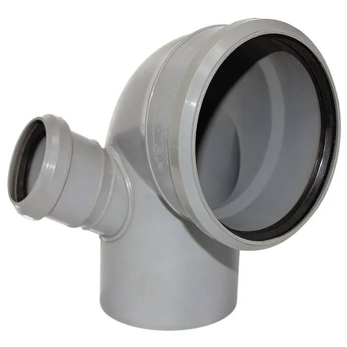 Отвод Sinikon СТАНДАРТ D110/50x87° с левым патрубком