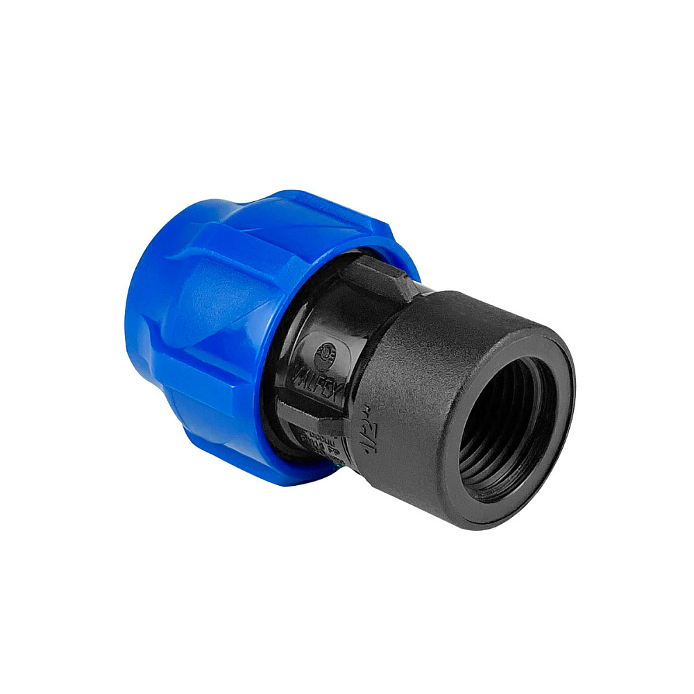 Муфта компрессионная соединительная VALFEX ПНД Дн32х1/2" ВР Ру16