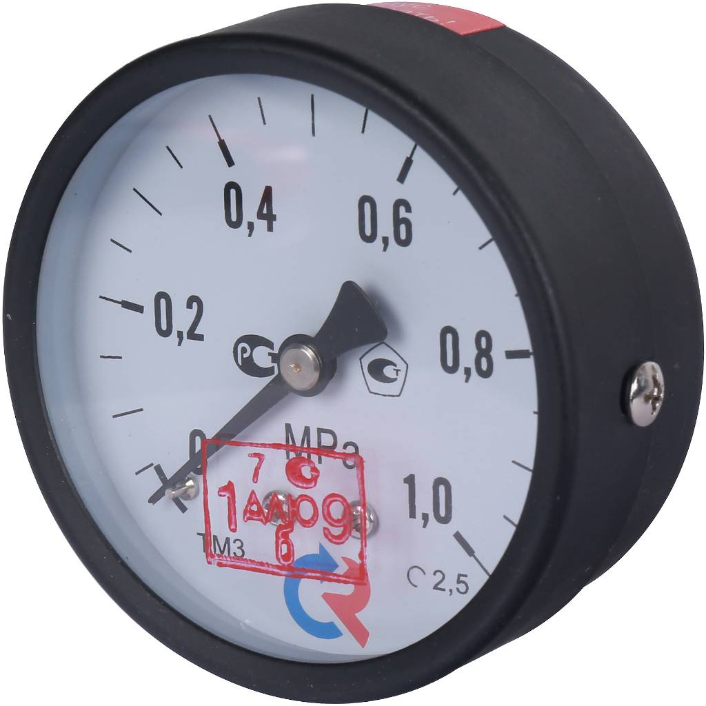 Манометр Росма ТМ-310Т.00 0-1МПа G1/4 2,5 общетехнический стандартный (осевой)