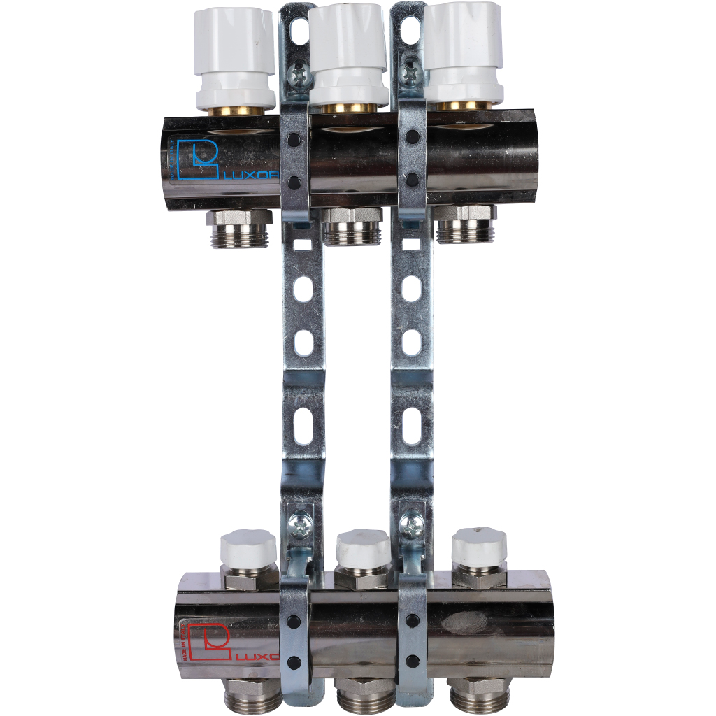 Коллекторная группа Luxor CD 468M/3 1х3/4ЕК 3 контура с регулирующими вентилями