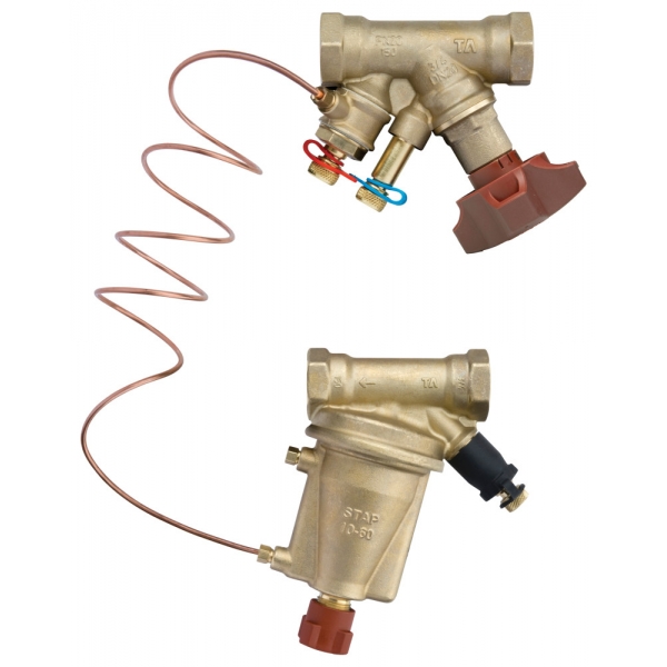 Комплект клапанов балансировочных HEIMEIER STAP+STAD 3/4" с диапазоном 5-25 кПа