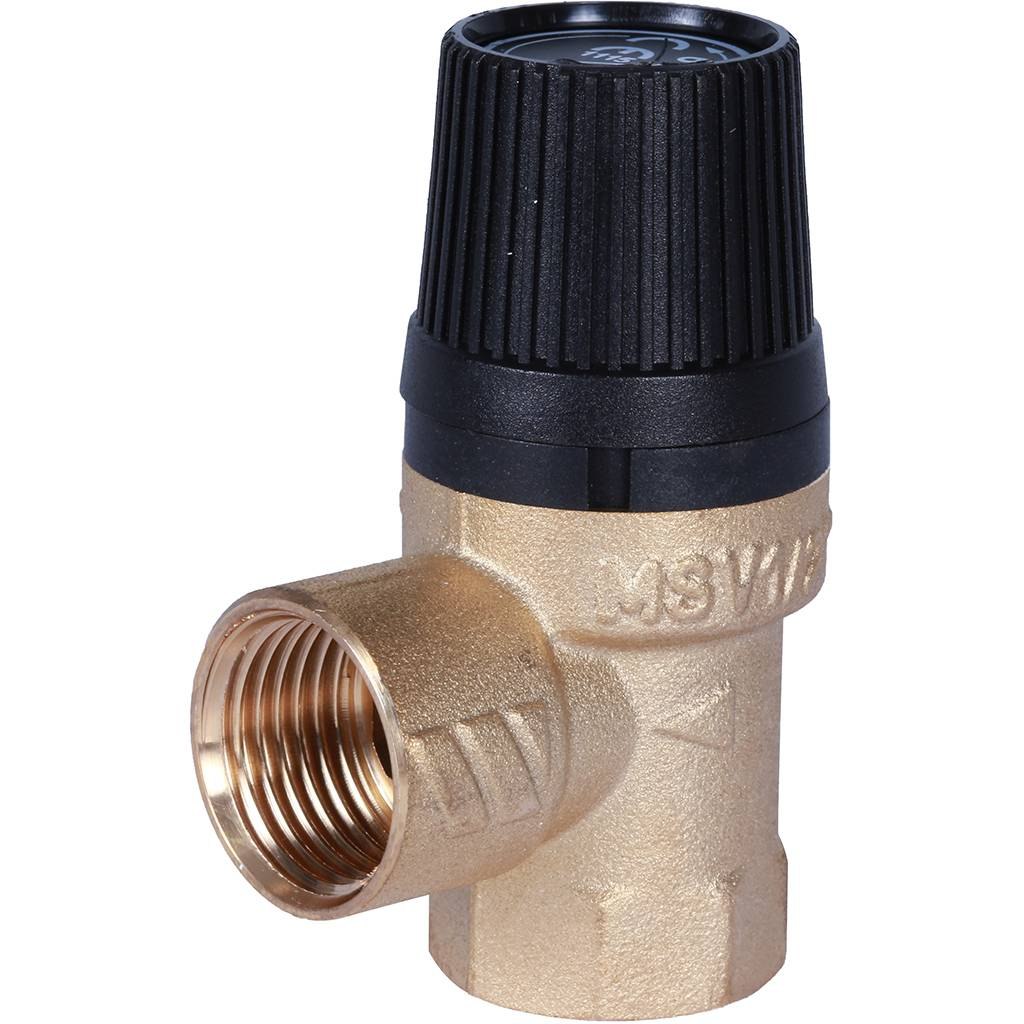 STOUT Клапан предохранительный 60х1/2 (черная крышка)