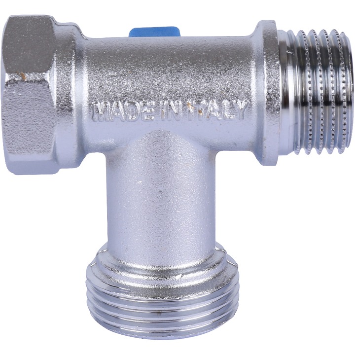 STOUT Кран шаровой проходной для стиральных и посудомоечных машин 1/2" х 3/4" х 1/2"