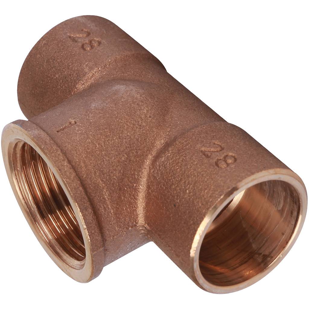 Тройник Sanha 28x1x28 ВП-ВР-ВП под пайку 4130g бронза