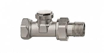 Вентиль ELSEN отсекающий, прямой, 1/2" — 1/2", ВН, никелированный