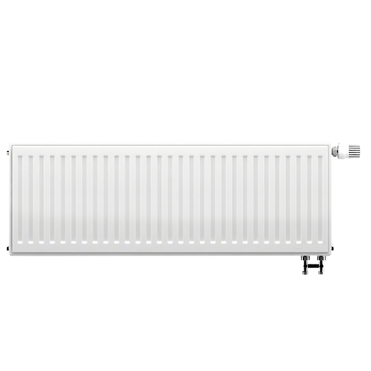 Стальной панельный радиатор Azario 22 300х1400 VCR нижнее подключение (белый) AZ-VCR22-300-1400