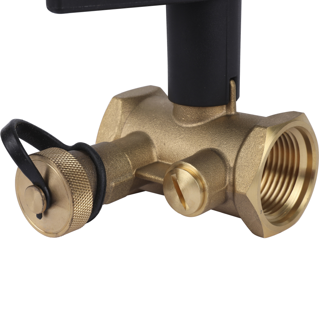 Запорный клапан BROEN Basic DN 25 PN 25 Kvs=7,4 м3/ч ручной резьбовой с дренажем 45490000-001003