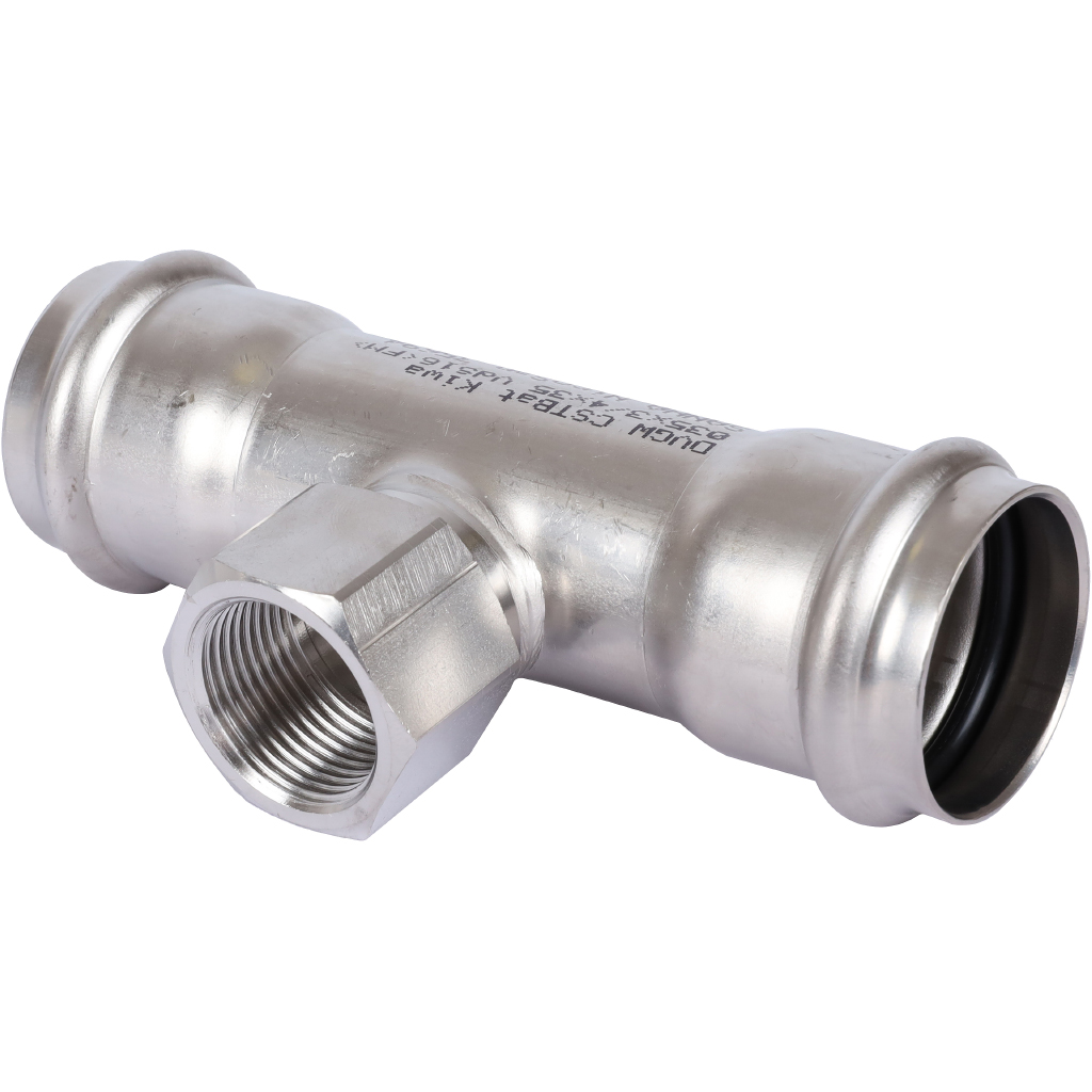 Тройник Sanha NiroSan 54x1/2x54 ВПр-ВР-ВПр 9130G