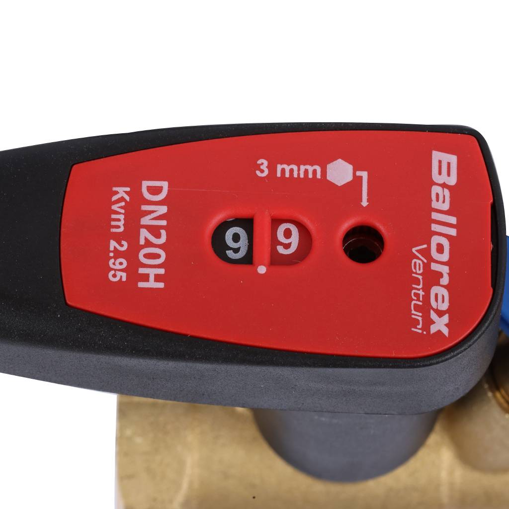 Клапан балансировочный BROEN Venturi FODRV DN20 PN25 Kvs=5,72 м3/ч ручной с дренажем 4455000H-001003