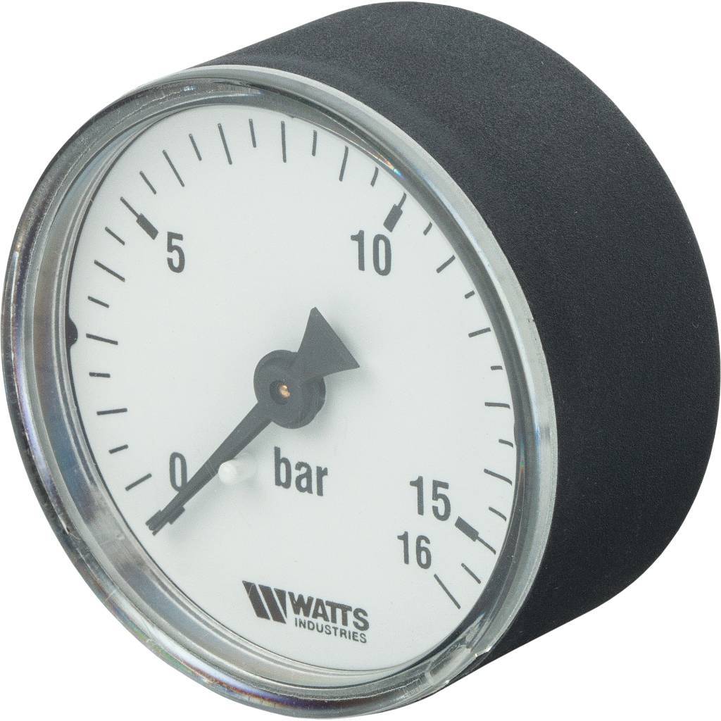 Watts F+R100(MDA) 50/16x1/4" Манометр аксиальный 50 мм, 0-16 бар.