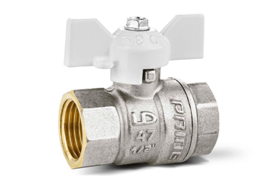 Кран шаровой полнопроходной LD Pride 47.15.В-В.Б 1/2" белая